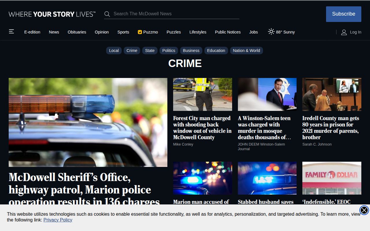 McDowell News local crime and courts article section